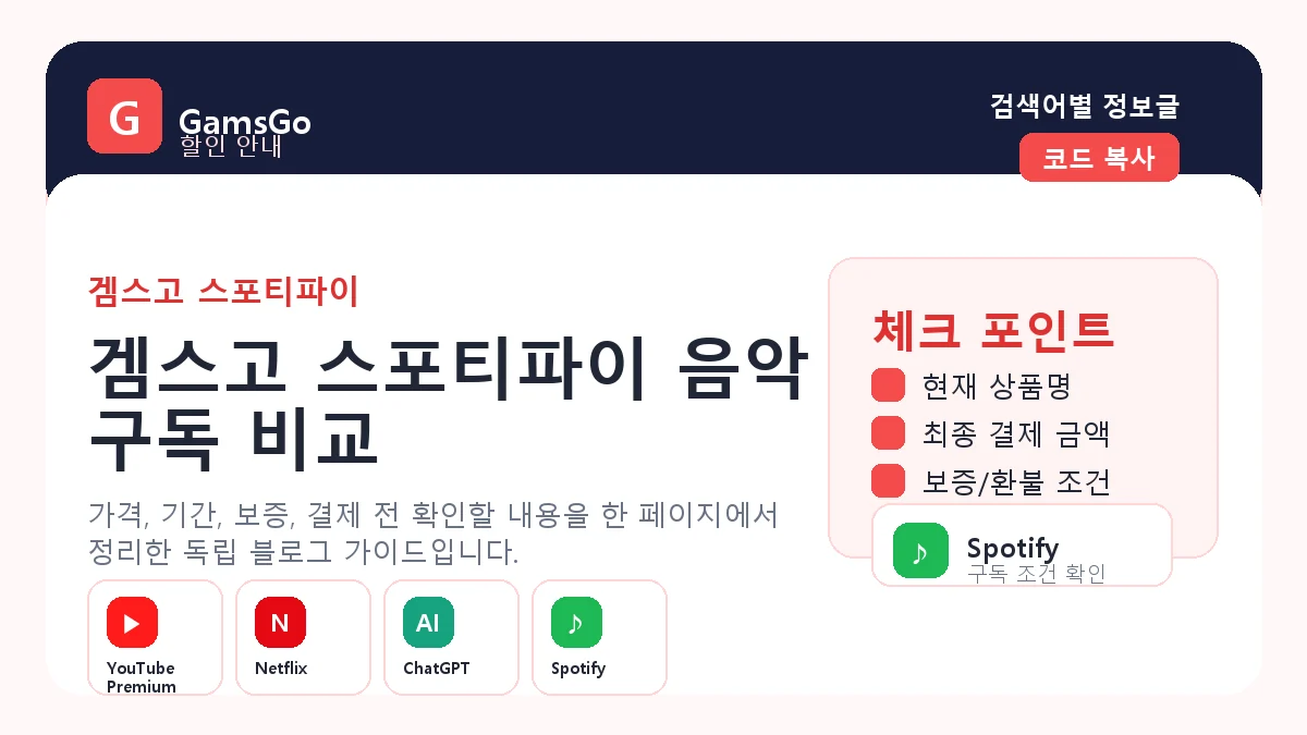 음악 구독 상품 할인 확인 이미지